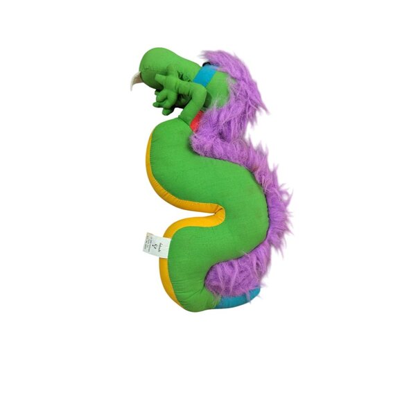 Vintage 1985 Hallmark Dinosaur Plush Toy With Purple Mane Cuddly Collectible - Picture 2 of 10